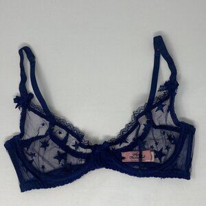 Agent Provocateur Luxx Navy Demi Bra 32D